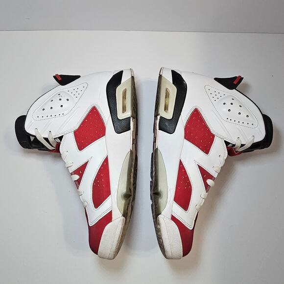 Size 10.5 - Vintage Nike Air Jordan 6 Retro OG Mid Carmine white red 2014 Retro - Picture 7 of 12